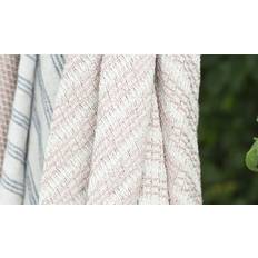 Ib Laursen Plaid creme m/ Tæppe Pink, Beige