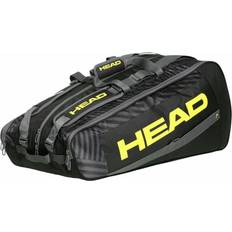 Head Borsa tennis Base nero arancione chiaro fluo giallo fluo