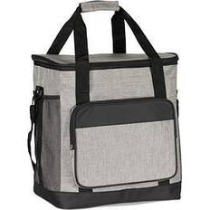 Unisex – vuxen Kühltasche vikbar picknick, 30 l, med bärrem och handtag, stor isolerad väska, grå, grå, 1 artikel