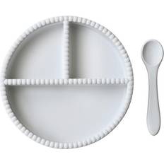 Jack o Juno Little Bubble Childrens Tableware Set 2 Pieces Glacier Grey