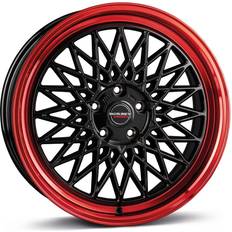 Borbet B Black Rim Red 7x17 4/100 ET30 B64