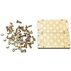 Mobimods Woodencity Wooden Figures Chess Checker 2In1