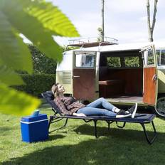 Siena møbler Campart Travel foldbar campingliggestol Siena 200x67x35 cm marineblå