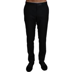 Seta Pantaloni Dolce & Gabbana Wool Black Formal Dress Trouser Men Men's Pants