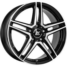 19" - 5/112 - 8,5" Autofelgen RC Design d17 Schwarz glanz voll poliert sgvp 8.5x19 5x112 ET38