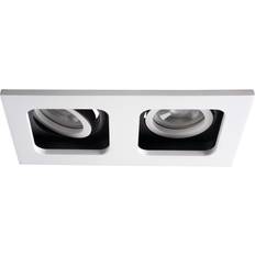 Svart vit film Kanlux Downlight REUL Dubbel Vit/Svart