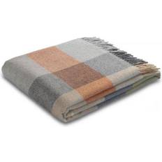 Plaid »Britta«, BIEDERLACK, im Karo-Look Filz Orange, Beige, Braun, Grau