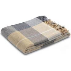 Biederlack Plaid »Britta«, BIEDERLACK, im Karo-Look Filz Braun, Beige, Grau (170x)