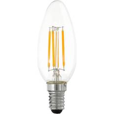 Eglo E14 LED-pærer Eglo LED pære E14 C35 4.5W 470LM 2700K 3-TRIN KLAR KOLLI 8 E14 Fjernlager, 4-5 dages levering