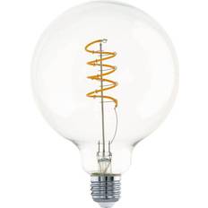 Light Bulbs Eglo LED Globe Twisted Filament E27 Clear Light Bulb 4W