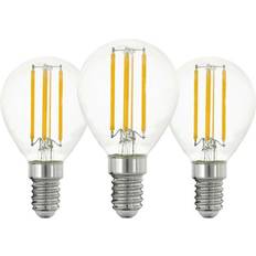 E14 LED-lamput ale Eglo LED-lamppu P45 Mini ball 7W/827 806 lumen clear 3-pack E14