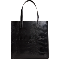 Ted Baker Totes & Shopping Bags Ted Baker Croccon Large Icon Shopper Bag - Black