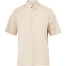 Calvin Klein Beige Skjorter Calvin Klein Poplin Short Sleeve Shirt BEIGE