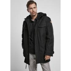 60 - Herren Jacken Brandit Bundeswehr Flag Coat Schwarz Mann