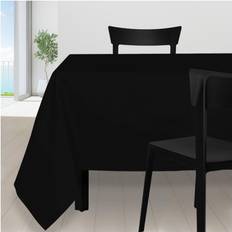 Noir Nappes Alix Anti-Tâche Rectangle 140x300 cm - Noir Nappe Noir