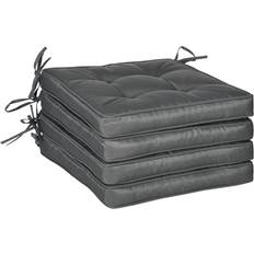 OutSunny 42cm Seat Pad Chair Cushions Grey