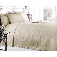 Single bedspread Emma Barclay Mafalda Single Cream Bedspread Beige, White