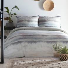 Landscape Watercolour Duvet Cover Blue, Grey, Pink, White