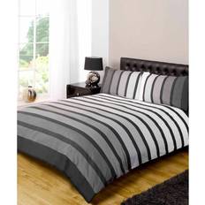 Textiles Rapport Furnishings King Soho Stripe Duvet Cover Black