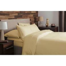 Textiles Belledorm Brushed Cotton Flannelette Lemon Duvet Cover Yellow