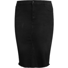 Avenue Plus Size Denim Stretch Skirt