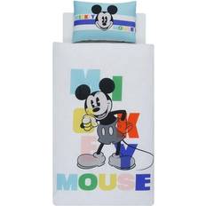 Disney Cotton Mouse Set Påslakan Vit, Blå, Grön