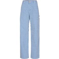 BlueStraight Trousers with Cargo Inspired Pockets - Blue