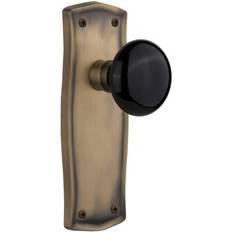 Drawer Fittings & Pull-out Hardware Nostalgic Warehouse Black Porcelain Solid Dummy Door Knob Set Description