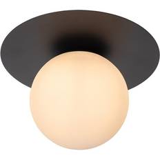 Beige Plafondlampen Lucide Plafondlamp Ø 25 cm Zwart