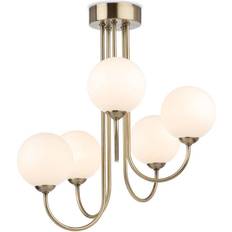 IP20 Ceiling Flush Lights Firstlight Lyndon 5 Globe Ceiling Flush Light