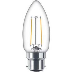 Light Bulbs Philips CorePro 2-25W LED Filament Candle BC/B22 Very Warm White 929001815692