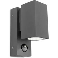 Grey Wall Flush Lights Firstlight Dino LED 1 Single Wall Flush Light