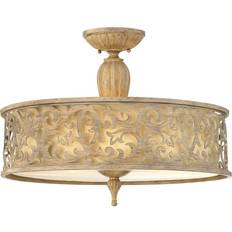 Beige Takplafonder Elstead Lighting Hinkley Carabel Large Semi-Flush Takplafond