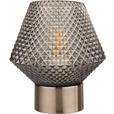 Freemans Textured Smoked Table Lamp