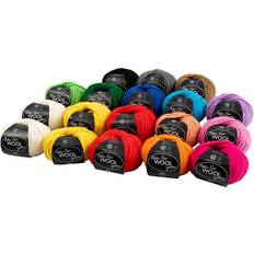 Creativ Company Wool yarn, L: 50 m, 18x50 g/ 1 ball