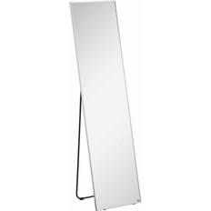 Black Wall Mirrors Homcom Length Dressing Entryway Black Frame Wall Mirror 40x158.5cm