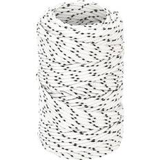 Marine Ropes vidaXL Braided Boat Rope White 2 mmx25 m Polyester white