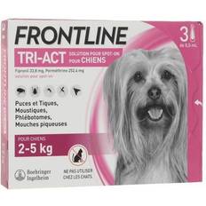 Frontline Chien Animaux de compagnie Frontline 3 Pipettes Tri-Act Pour Chien De 2 À 5 kg