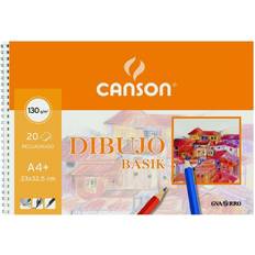 Bloques de Dibujo y Bocetos Canson Tegneblok Basik Perforeret mikro Med indstik 130 g 20 Ark 10 enheder (23 x 32,5 cm)