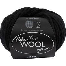 Creativ Company Ovillo de Lana Oeko-Tex 50 g Negro