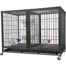 Dog Cages & Dog Carrier Bags Pets Go Pet Club Stackable Heavy Duty Crate 44.25"L x 28"W x 32.5"H 71.1x82.6