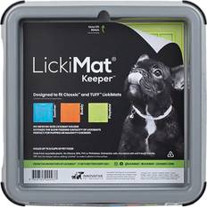 LickiMat Mascotas LickiMat Keeper Soporte Para Alfombrilla Gris