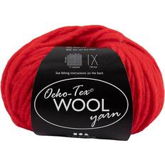 Creativ Company Wool yarn, L: 50 m, red, 50 g/ 1 ball