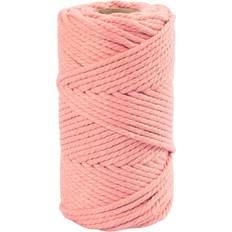 Macrame snor Creativ Company Macramé snor L: 55 m diam. 4 mm rosa 330 g