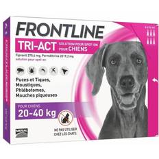 Frontline Chien Animaux de compagnie Frontline Tri-Act L Grand Chien 20 À 40 kg 6 Pipettes