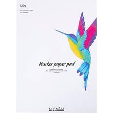 Creativ Company Carta Bricolage Blocco Penne Bianco A4 30 Fogli