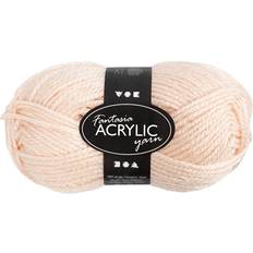 Creativ Company Fantasia Acrylic Yarn, L: 80 m, light beige, 50 g/ 1 ball