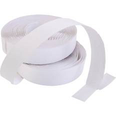 Creativ Company Velcro/Velcro tape, self-adhesive, thickness 2 cm, white, 25 m/ 1 pack