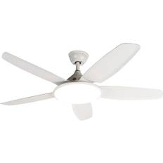 Vifte QAZQA Loftsventilator hvid inkl. fjernbetjening Vifte