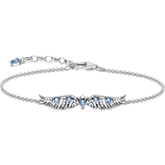 Thomas Sabo A2069-644-1-L19v Damen-Armband Phönix-Flügel Blaue Steine